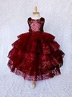 Algopix Similar Product 18 - Rustic Burgundy Mini Sequence Lace Hem