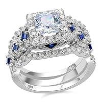 Algopix Similar Product 20 - Newshe Engagement Wedding Ring Set 925