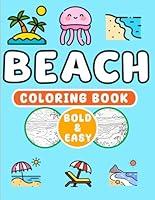 Algopix Similar Product 18 - Beach Coloring Book Bold and Easy