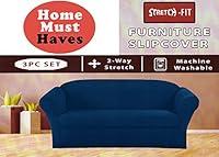 Algopix Similar Product 16 - STRETCH FORM FIT  3 Pc Slipcovers