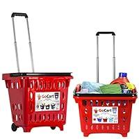 Algopix Similar Product 5 - dbest products GoCart Red Grocery Cart