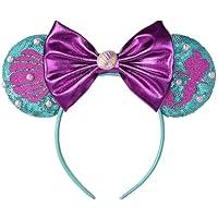 Algopix Similar Product 8 - Eisyaa Mouse Ears Bow Headbands Sequin