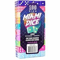 Algopix Similar Product 9 - 100pack Miami Dice Retro 80s 6Sided
