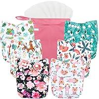 Algopix Similar Product 4 - wegreeco Cloth Diapers 6 Pack with 6