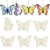 Algopix Similar Product 15 - Wooden Butterflies for Crafts  Set of