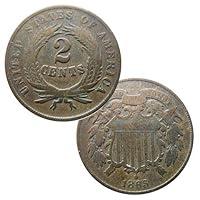 Algopix Similar Product 4 - Civil War Era 1864 US TwoCent Piece