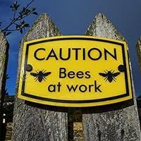 Algopix Similar Product 11 - Beekeeping Warning Sign Caution Bees at