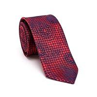 Algopix Similar Product 5 - Red Paisley Vintage Mens Necktie  6