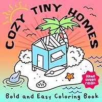 Algopix Similar Product 3 - Cozy Tiny Homes Bold and easy coloring