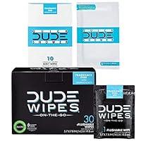 Algopix Similar Product 5 - DUDE Wipes Flushable 30pk  DUDE