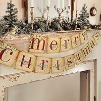 Algopix Similar Product 5 - Christmas Decorations  Vintage Merry