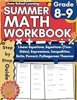 Algopix Similar Product 6 - Summer Math Workbook Grade 89 With