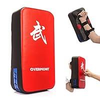 Algopix Similar Product 17 - Overmont Taekwondo Kick Pads PU Leather