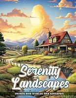 Algopix Similar Product 5 - Serenity Landscapes Coloring Book