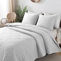 Algopix Similar Product 9 - RSHARE White King Size Quilt Bedding