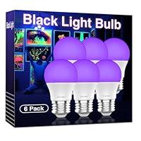 Algopix Similar Product 13 - Onforu 15W LED Black Light Bulbs A19