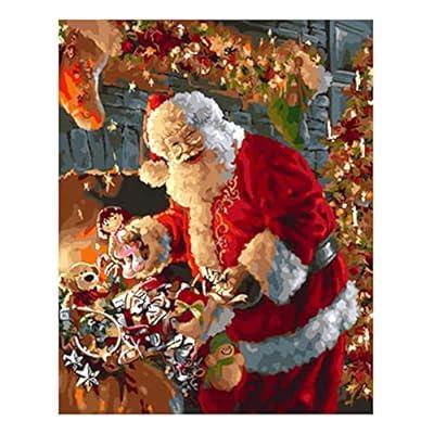 Christmas Diamond Painting Kits for Adults, (Santa Claus 12x16Inch
