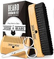 Algopix Similar Product 9 - Beard Brush For Men  Beard Comb Set