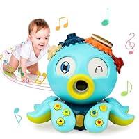 Algopix Similar Product 2 - OFUN Baby Crawling Octopus Toys Musical