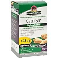 Algopix Similar Product 7 - Natures Answer Ginger 125 mg 60 Veg