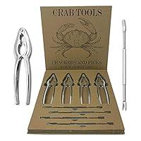 Algopix Similar Product 7 - Crab Leg Crackers and Picks Set of 4