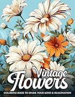 Algopix Similar Product 14 - Vintage Flowers Coloring Book Elegant