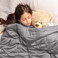Algopix Similar Product 8 - Luna Kids Luxe Cotton Weighted Blanket