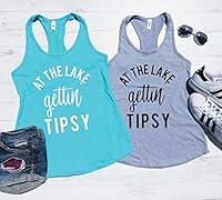 Algopix Similar Product 8 - At The Lake Getting Tipsy Tank Top