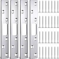 Algopix Similar Product 12 - 4 Pcs 6 Inch Door Strike Plate Security