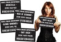 Algopix Similar Product 2 - 20 Funny Mugshot Signs Black  White