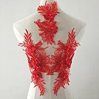 Algopix Similar Product 4 - Beaded Flower Sequence lace Applique