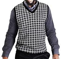 Algopix Similar Product 15 - Blue Ocean Big Men Houndstooth Jacquard