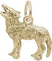 Algopix Similar Product 1 - Rembrandt Charms Yellow Gold Wolf Charm