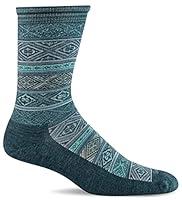 Algopix Similar Product 6 - Sockwell Womens Boho Crew Sock Blue