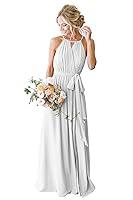 Algopix Similar Product 3 - Halter White Beach Wedding Dresses Long