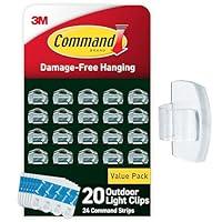 Algopix Similar Product 2 - Command Outdoor Light Clips 20 Clear