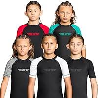 Algopix Similar Product 15 - Elite Sports Kids Jiu Jitsu BJJ Rash