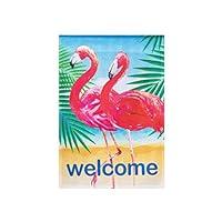 Algopix Similar Product 3 - Seasonal Accents Flamingo Garden Flag 