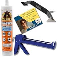 Algopix Similar Product 2 - White Caulk Kit Bundle with Gorilla