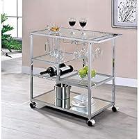Algopix Similar Product 12 - Benjara Benzara Metal and Glass Serving