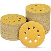 Algopix Similar Product 11 - POTUINOM 100PCS 5 Inch 8 Hole Sanding