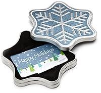 Algopix Similar Product 19 - Amazon.com Gift Card in a Snowflake Tin