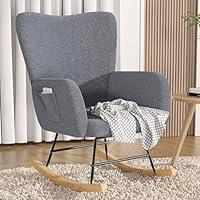 Algopix Similar Product 9 - VECELO Leather Rocking Chair Nursery