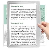 5X Full-Page Magnifying Glass for Reading, Handheld Lightweight Magnifier  Provide Large Page Viewing Area Perfect for Reading Small Prints and Low