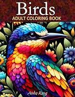 Algopix Similar Product 9 - Birds Adult Coloring Book With 50