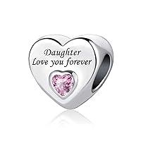 Algopix Similar Product 10 - KoJoSoLan Love You Forever Heart Bead