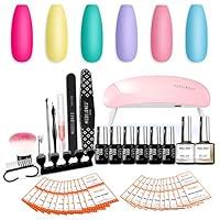 Algopix Similar Product 4 - Gel Nail Polish Kit with 6W LED Mini