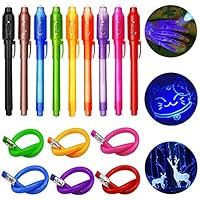 Algopix Similar Product 2 - TAGVO 9 Invisible Ink Pens and 6