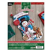 Algopix Similar Product 11 - Bucilla Felt Applique Stocking Kit