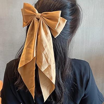 French Elegant Scarf Hair Ribbons For Women Headbands Silk Long Satin Hair  Ties Bow Hair Scrunchies For Girls Hair Accessaries